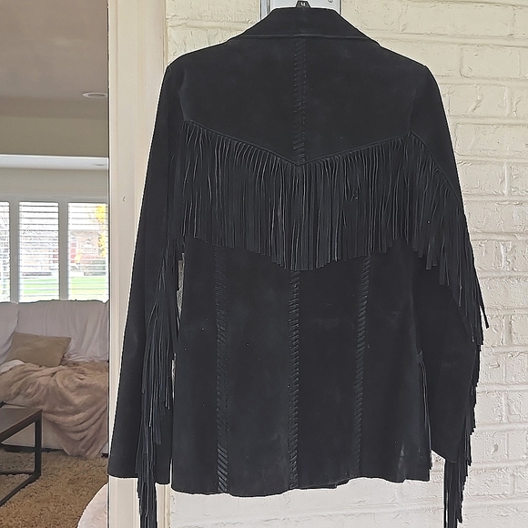 B lucid womens suede fringe jacket - Picture 10 of 10
